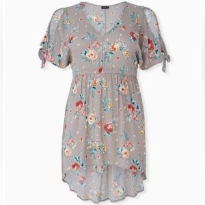 torrid NWT Babydoll Gauze Tunic Top Size 0 (Large)